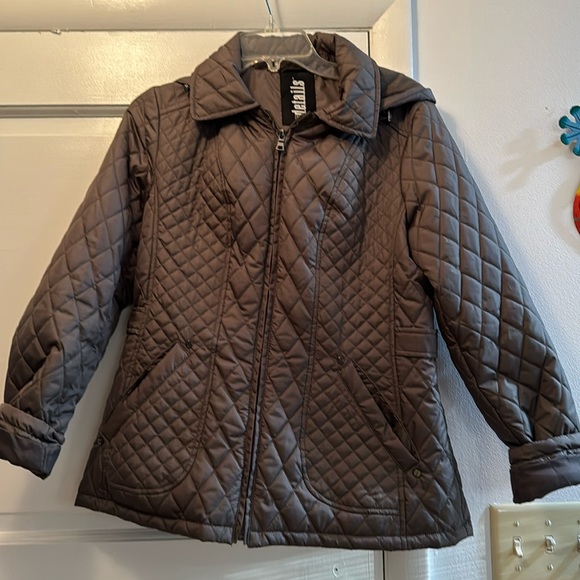 Thin winter coat. Gray - Picture 1 of 4